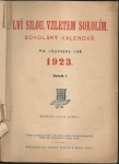 LVÍ SILOU, VZLETEM SOKOLÍM – SOKOLSKÝ KALENDÁŘ 1923
