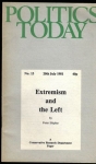 POLITICS TODAY, NO. 13, 1981 – EXTREMISM AND THE LEFT