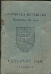 CESTOVNÝ PAS - SLOVENSKÁ REPUBLIKA