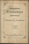 STENOGRAPHISCHES UEBUNGSBLATT "GABELSBERGER"