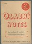 OSADNÍ NOTES 27. 